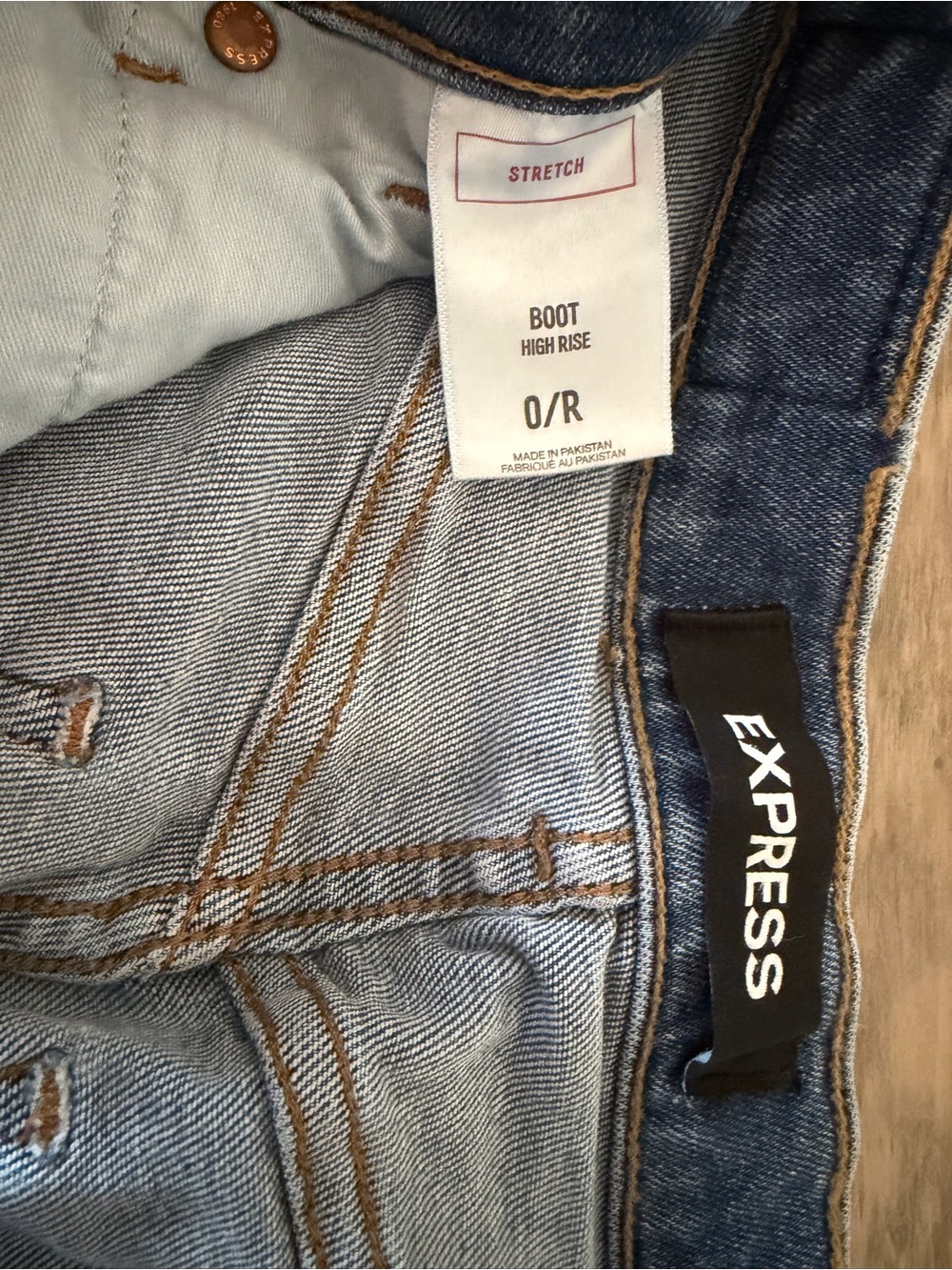 Express Women’s Boot High Rise Stretch Jeans - Light Blue